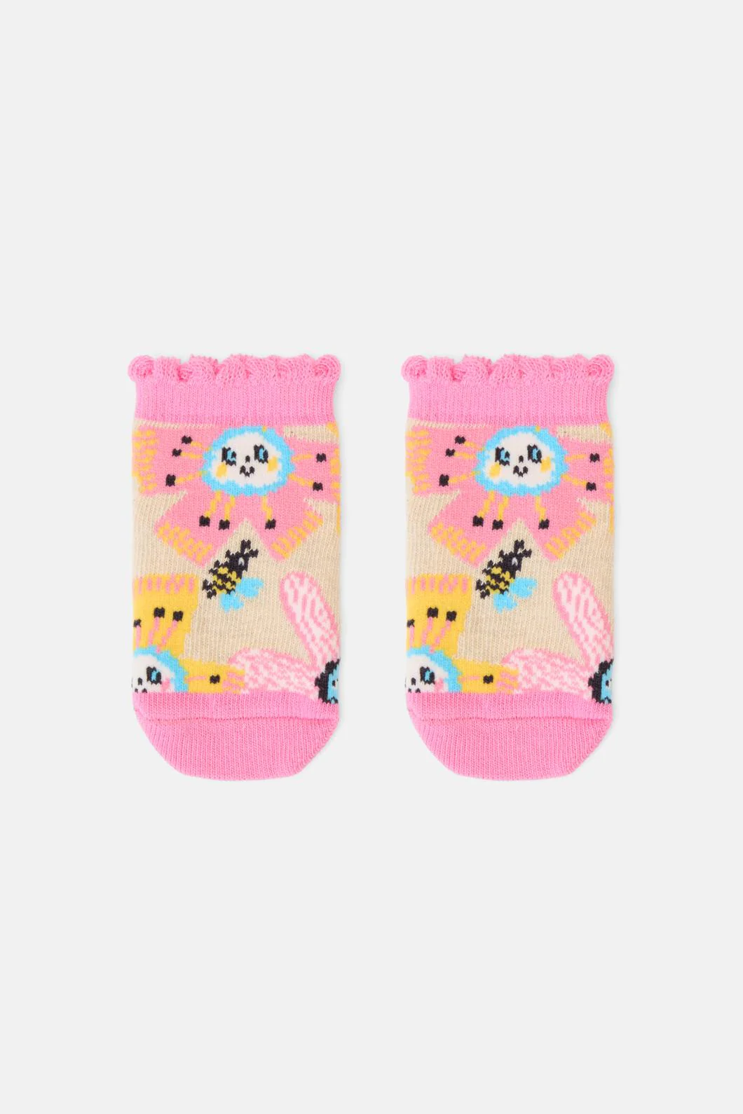 Lucky Flower Baby Sock
