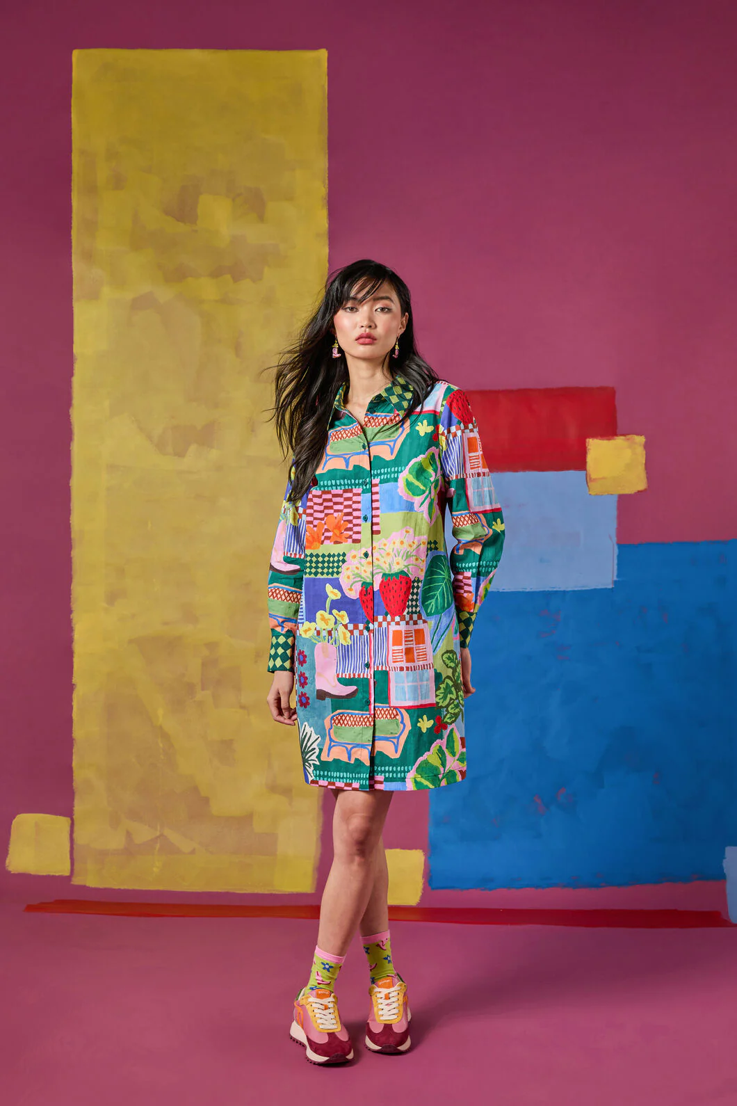 Windowsill Shirt Dress
