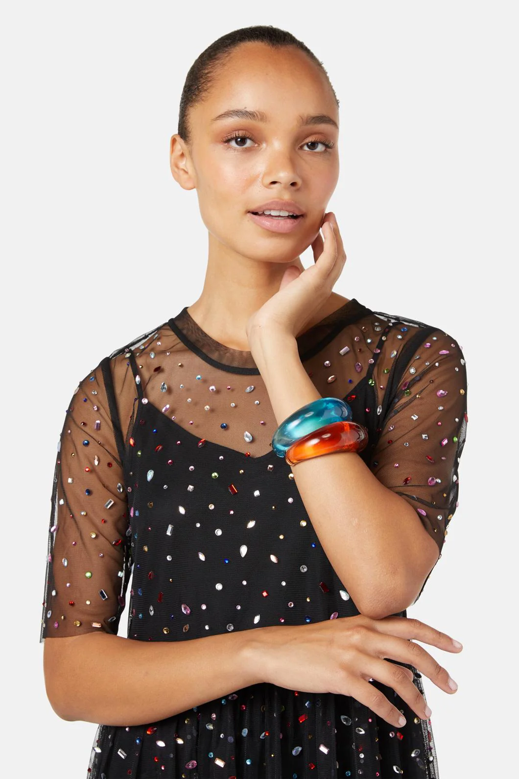 Acrylic Bracelet - Orange