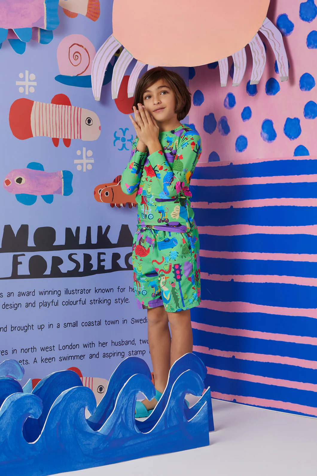 Traffic Kids Swim Top