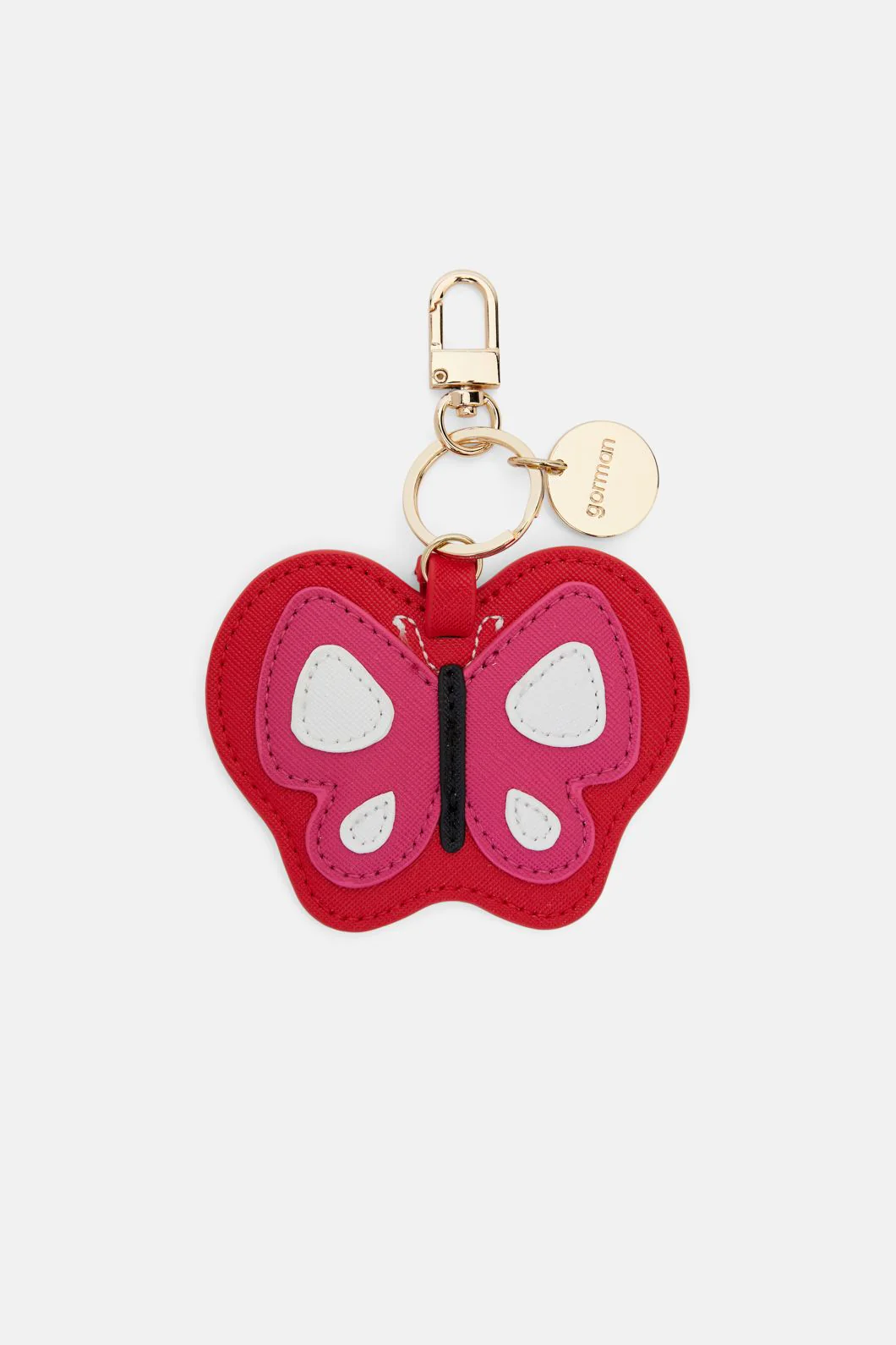 Pink Butterfly Key Ring