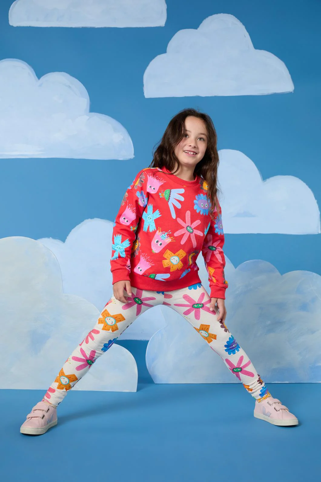Happy Floral Kids Legging