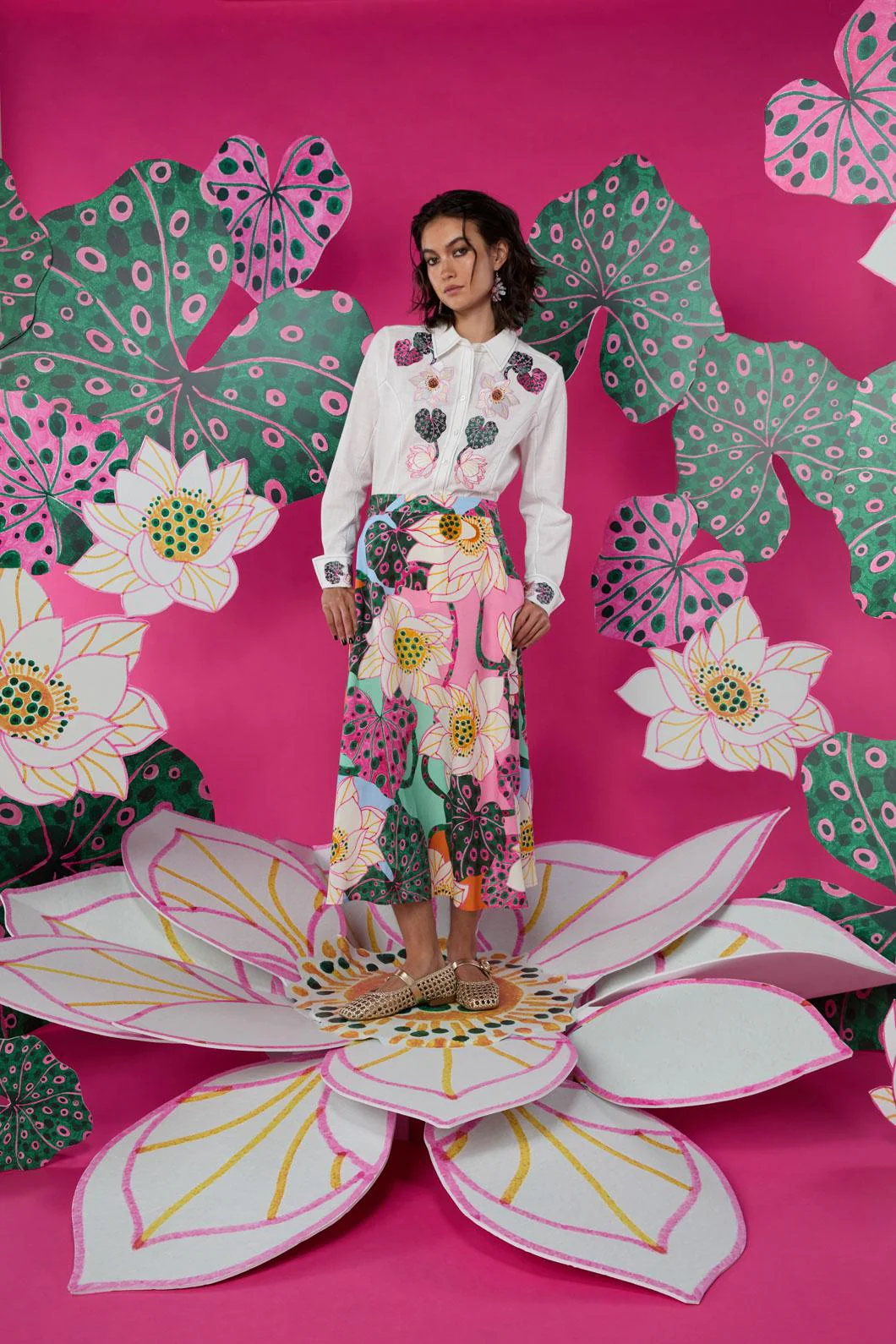 Lotus Leopard Skirt
