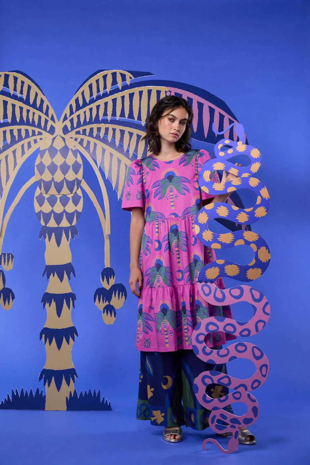 Stamp Collecting Tiered Dress