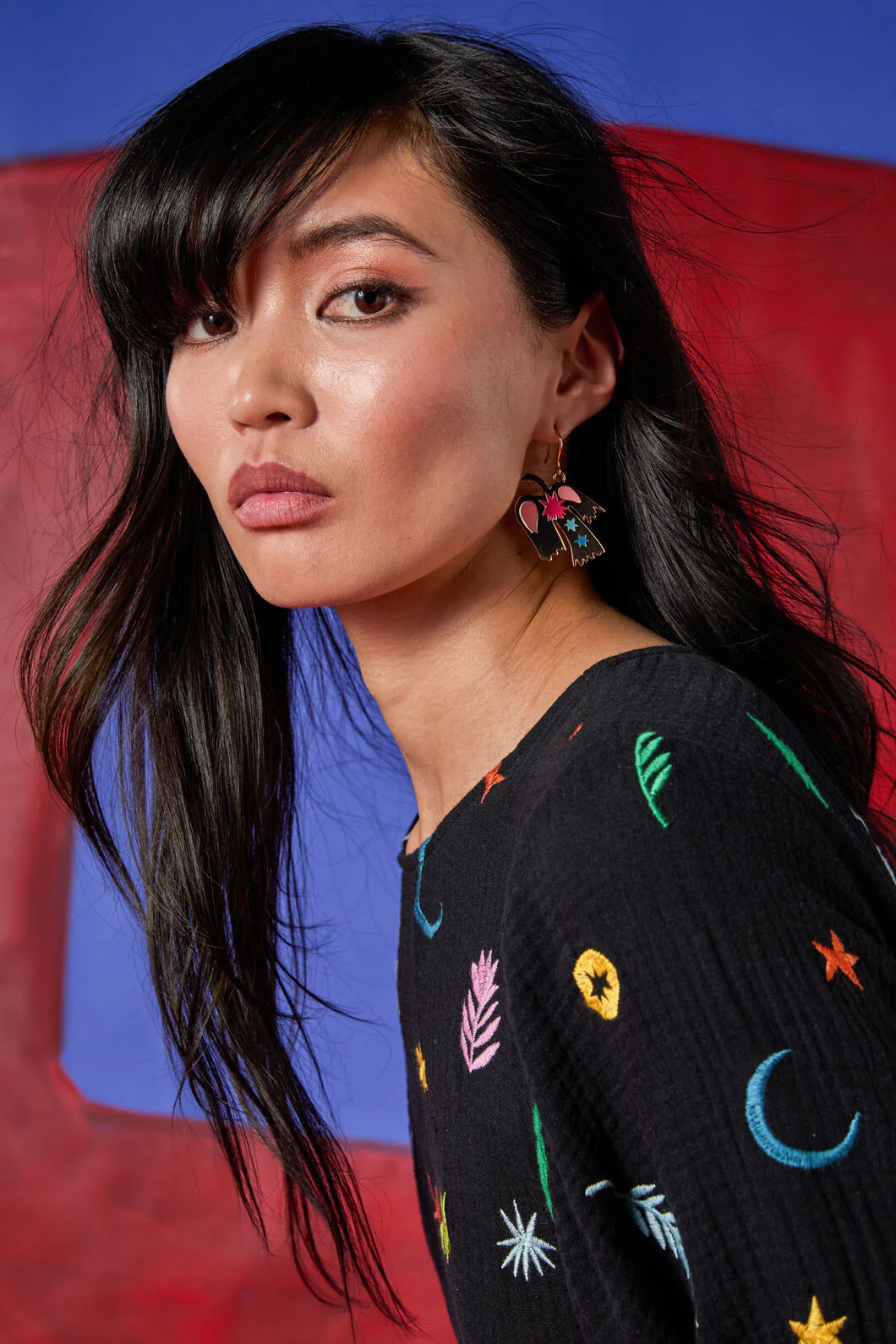 Desert Garden Bird Earring