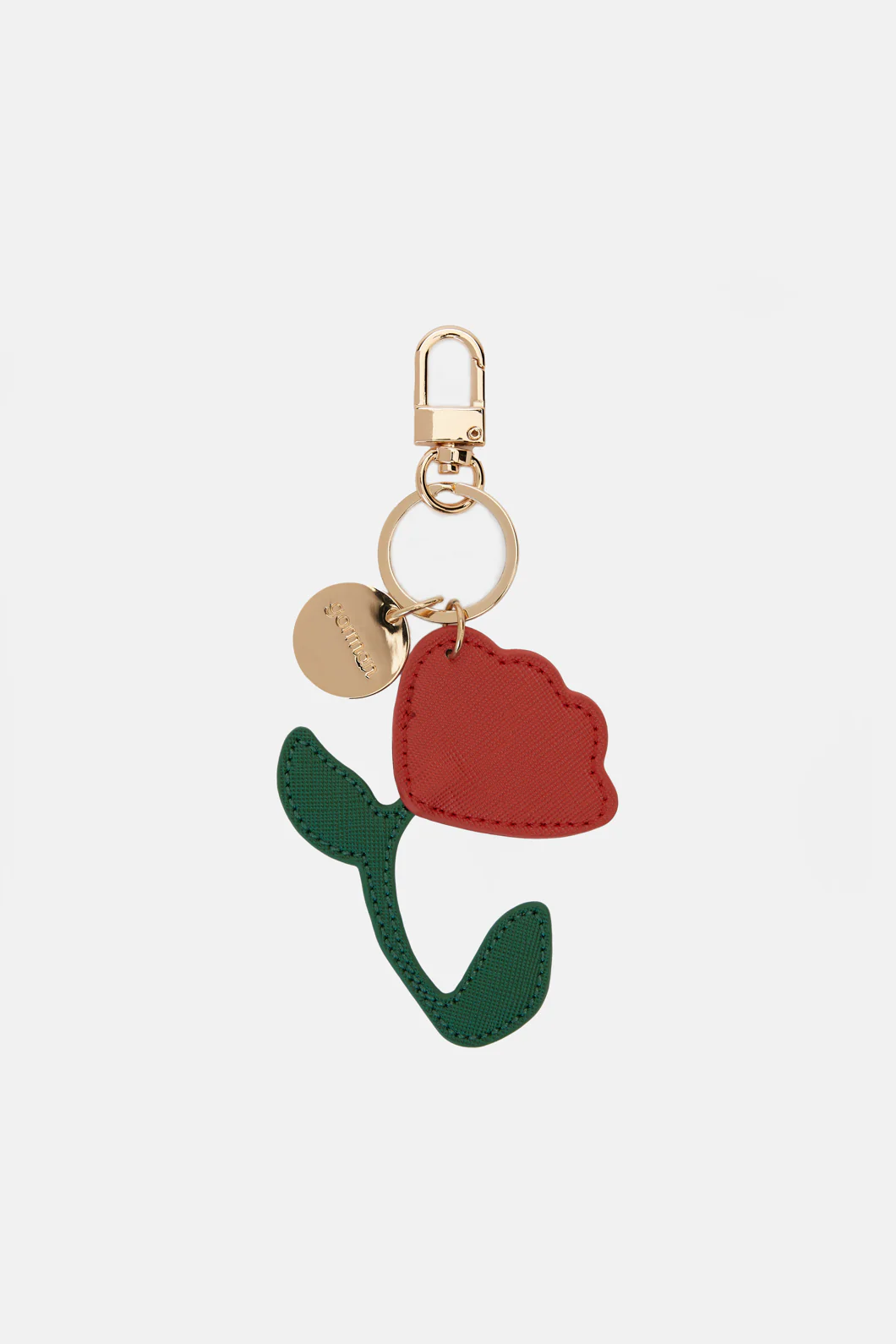 Red Flower Key Ring