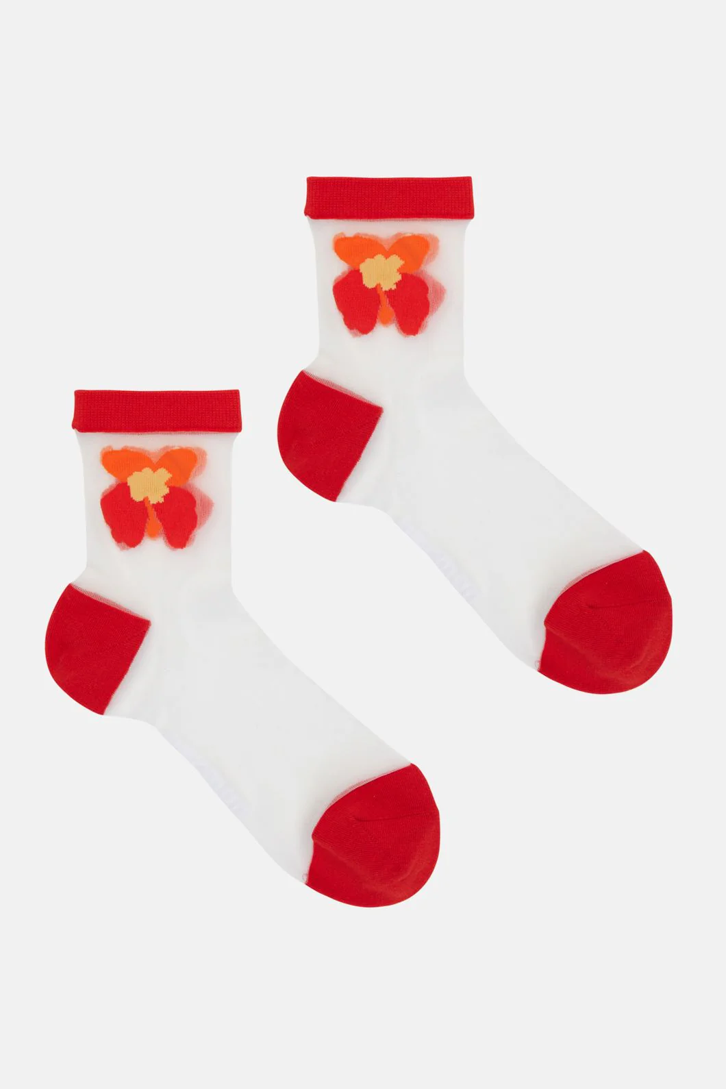 Sheer Fucshia Sock