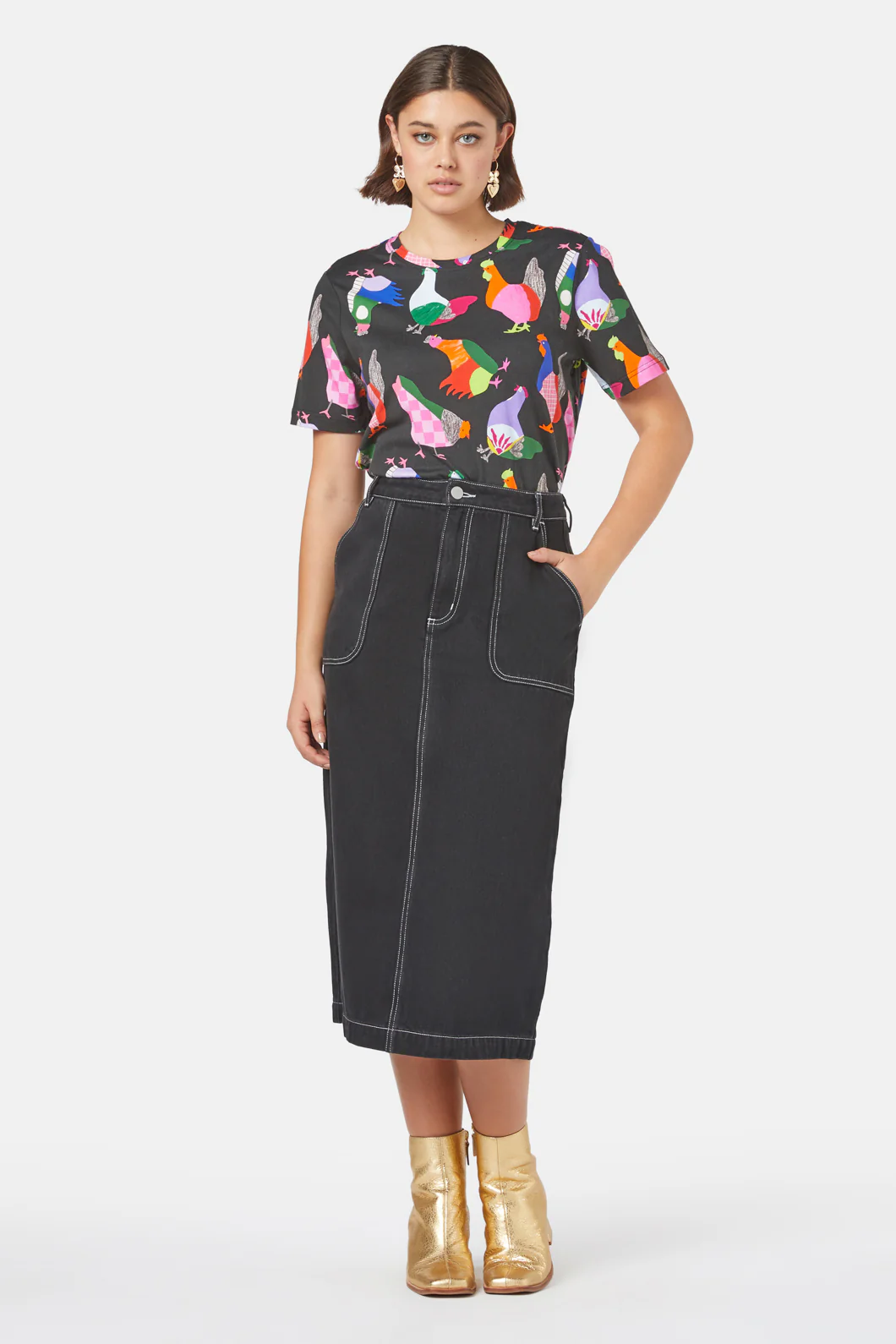 Midnight Denim Skirt