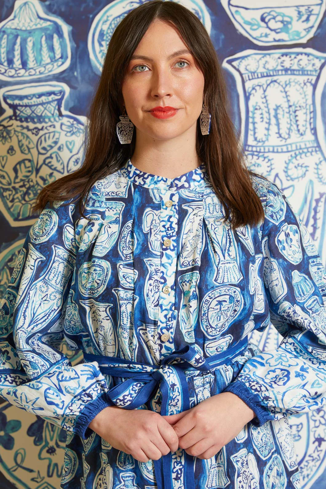 Porcelain Paradise Party Dress