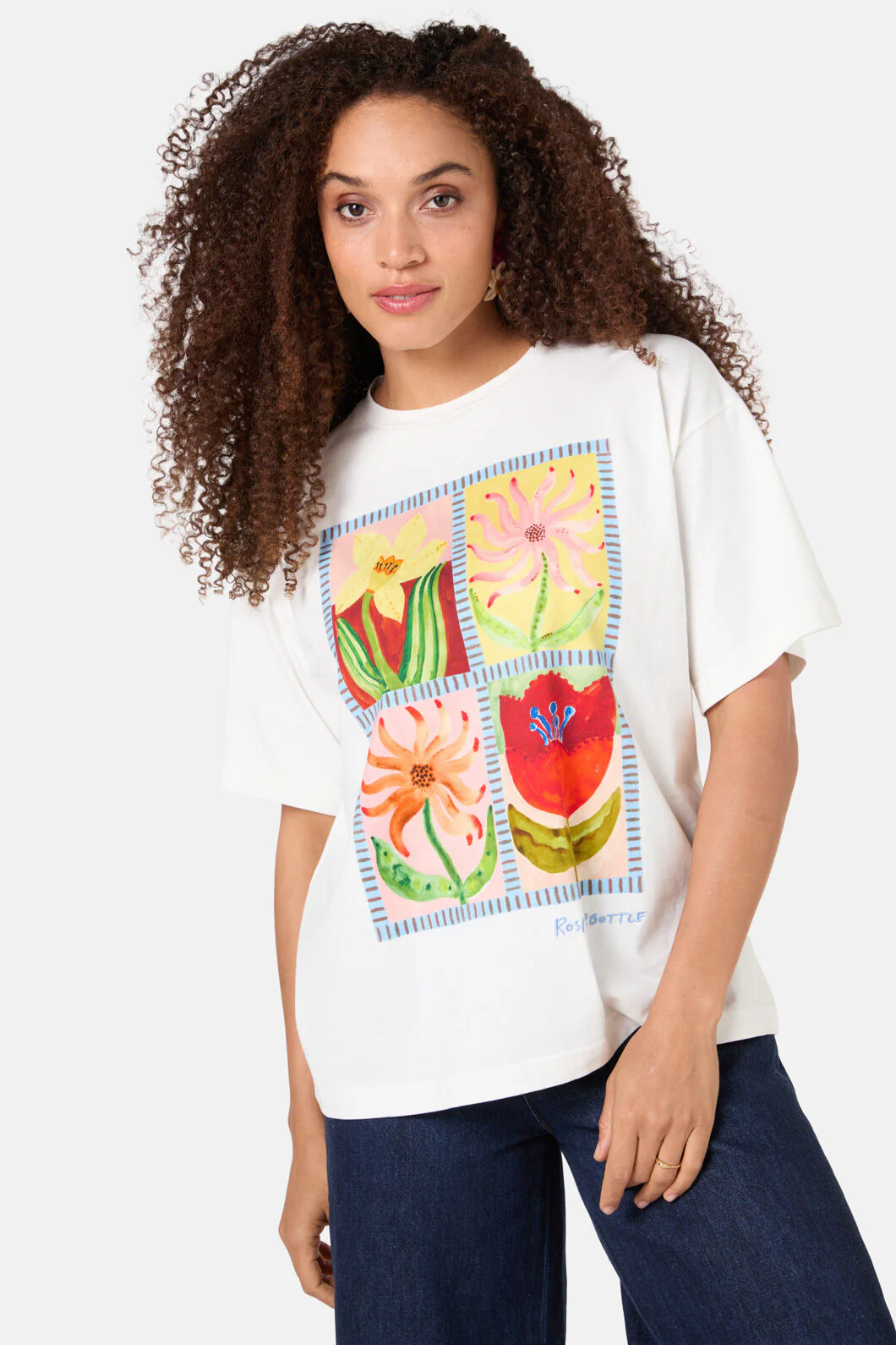 Rosie's Posies Placement Oversized Tee