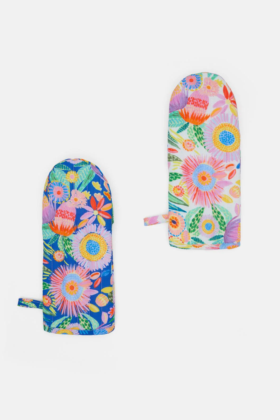 Garden Oven Mitt Set 2