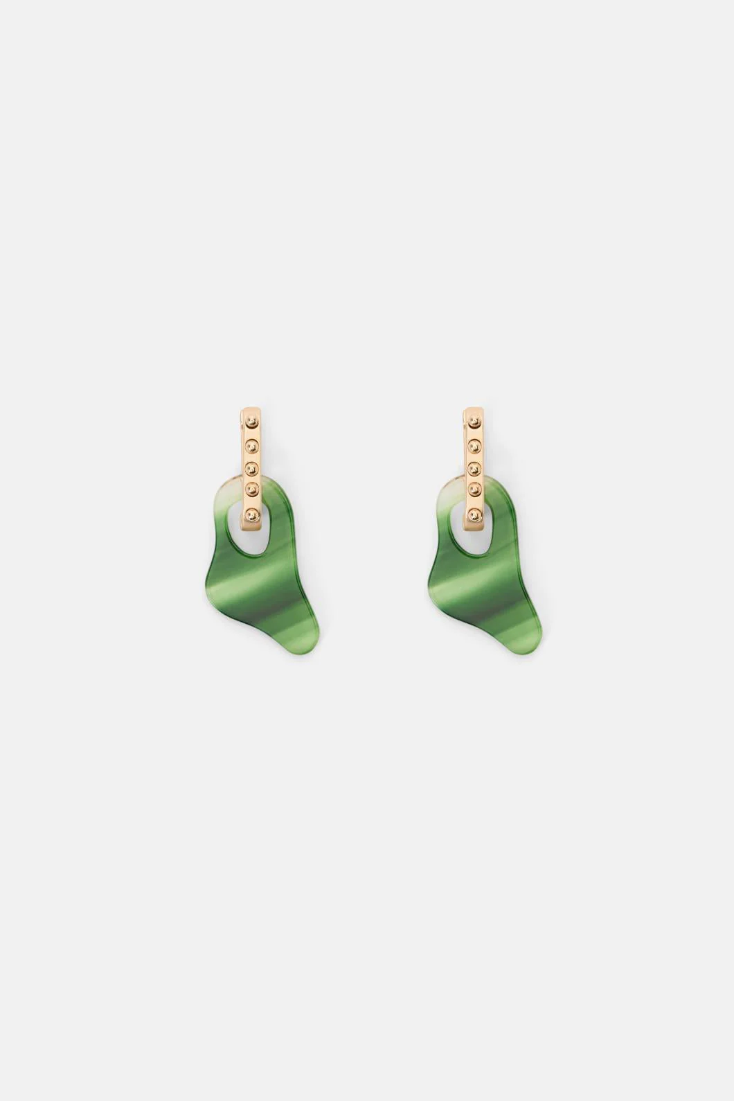 Abstract Hoop Earring