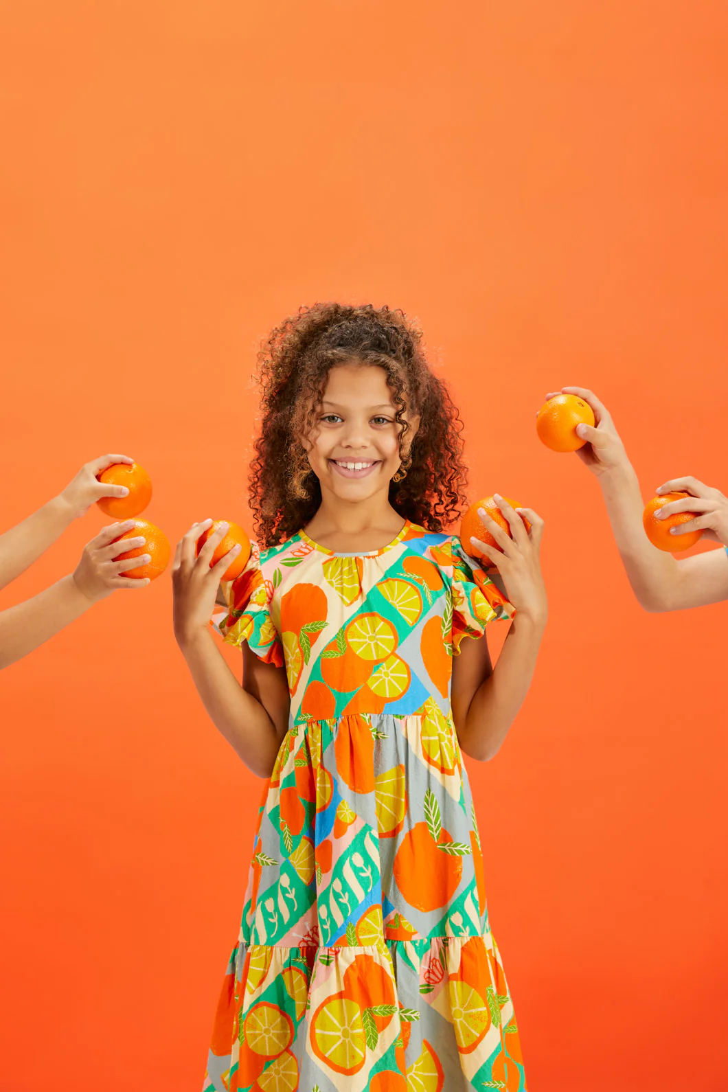 Orange Kids Dress