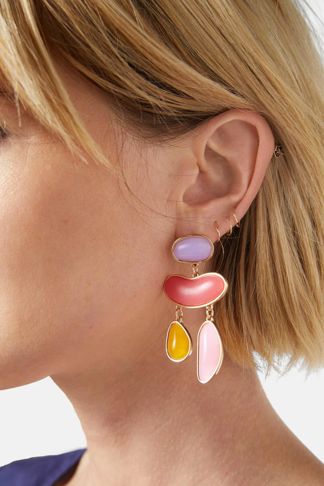 Rainbow Droplet Earring