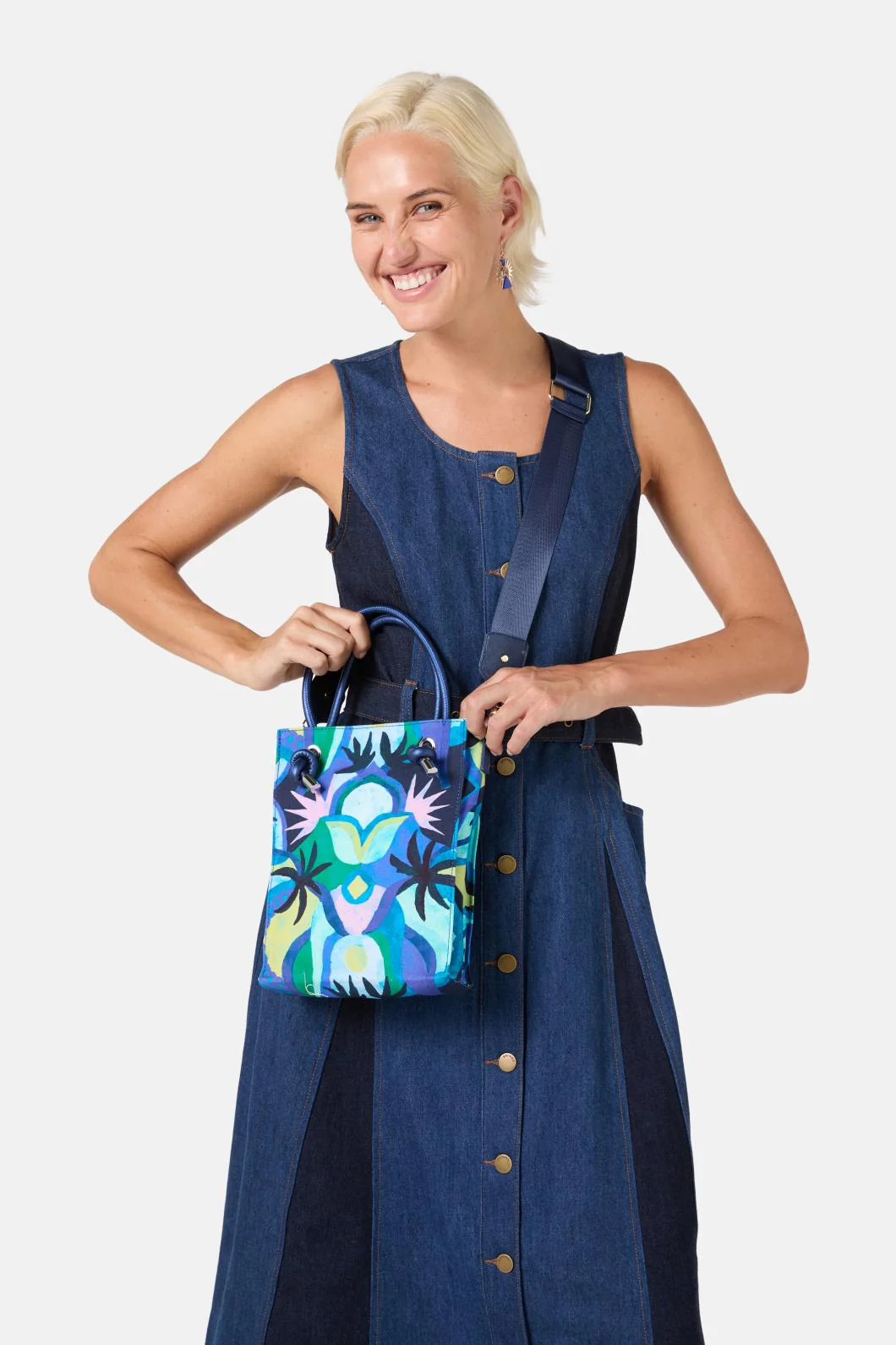 Jade Canvas Mini Tote