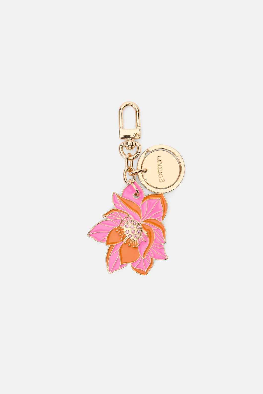 Lotus Leopard Keyring