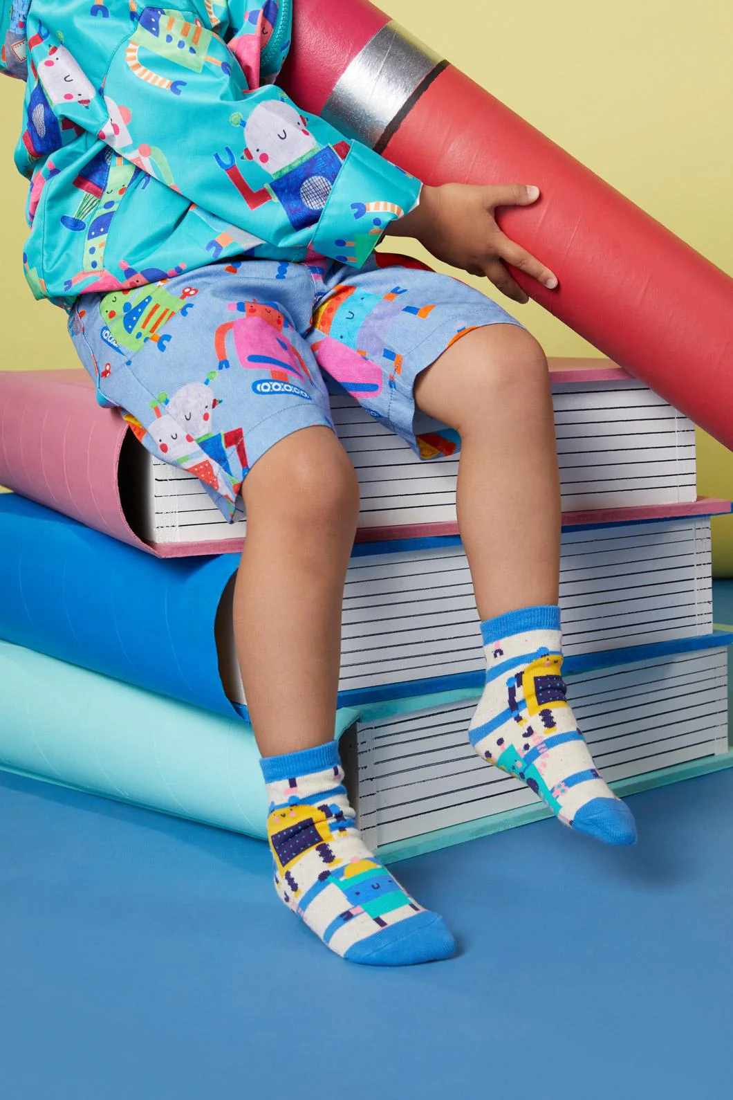 Oui Non Robot Kids Sock