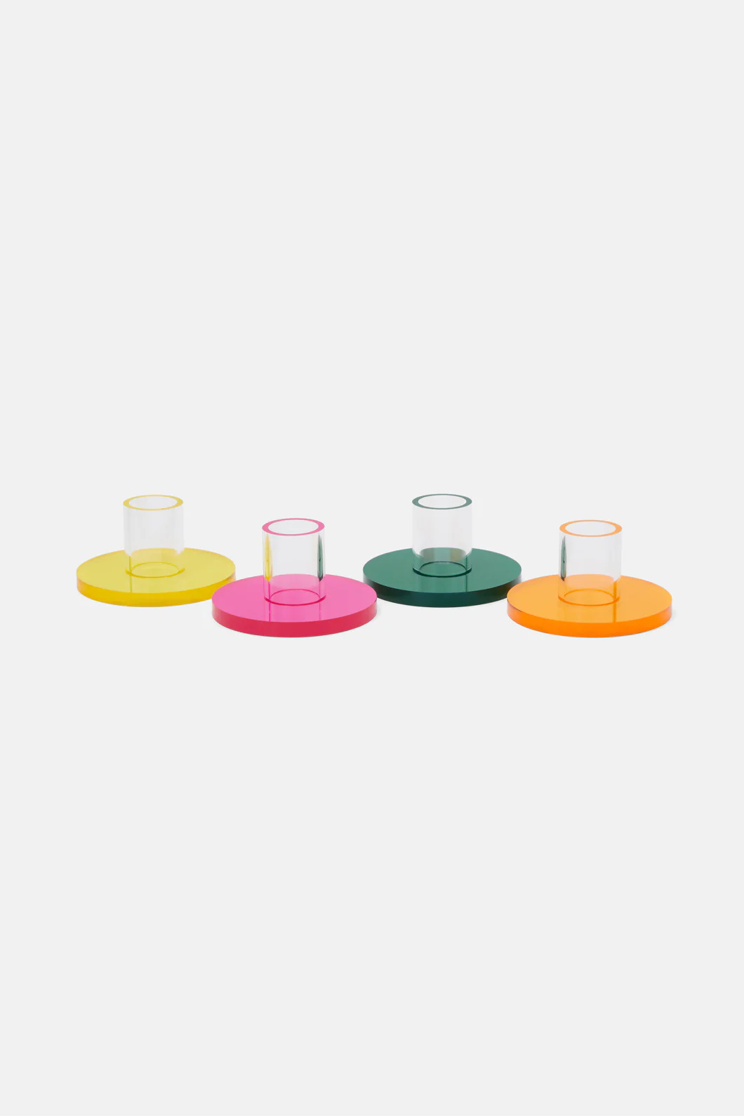 Pop Acrylic Taper Holder Set Of 4