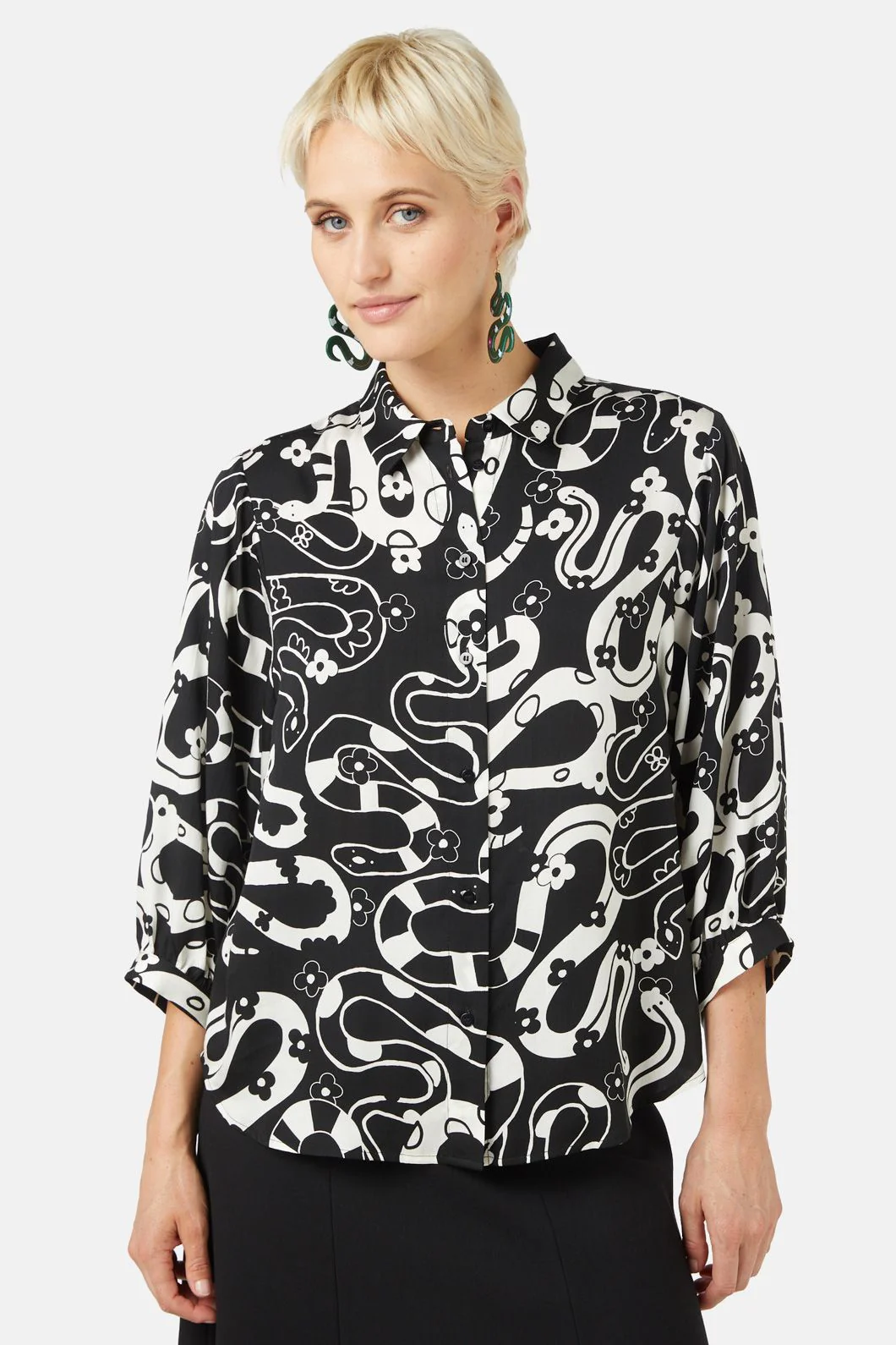 Floral Snake Shirt