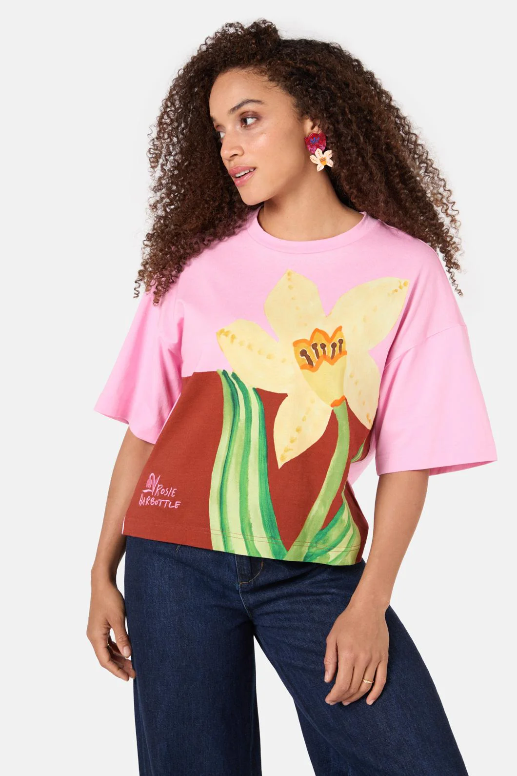Daffodil Placement Relaxed Tee
