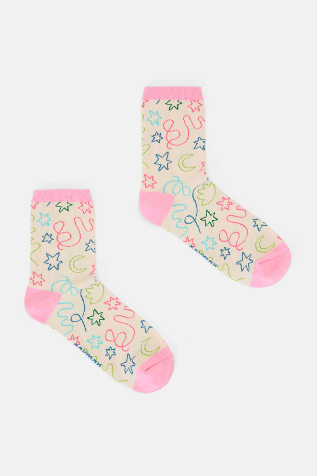 Desert Squiggle Sock
