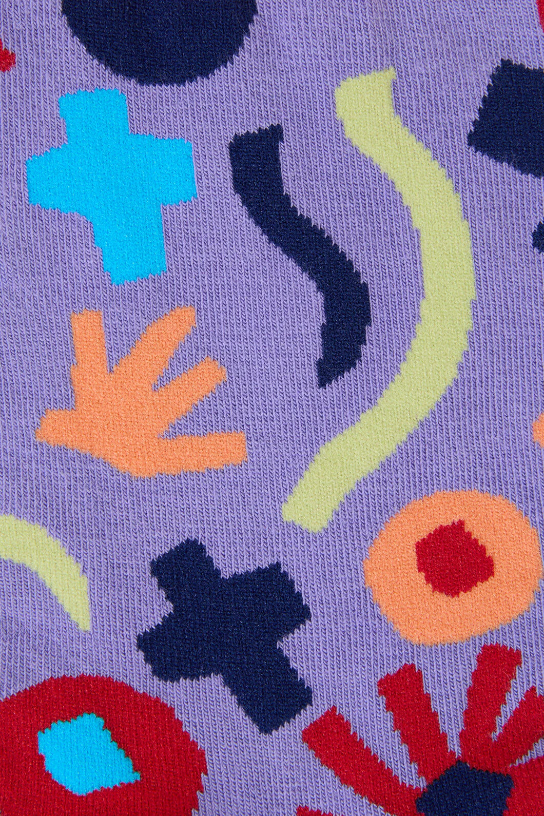 Collage Garden Violet Sock