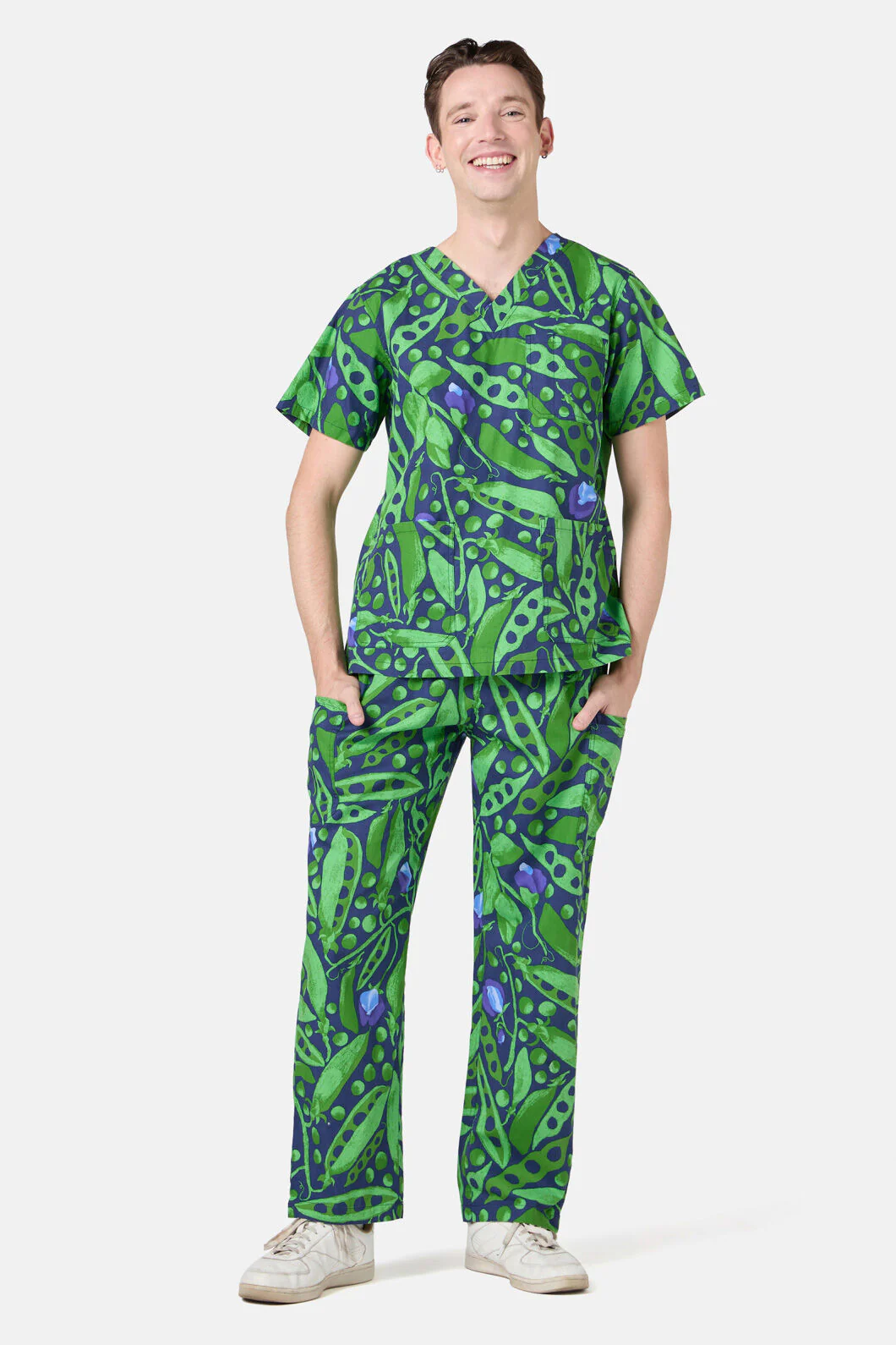 Peas Everywhere Scrub Set