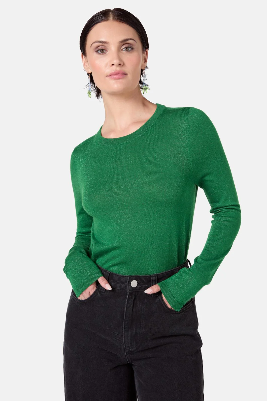 Galaxy Crew Neck Knit Top