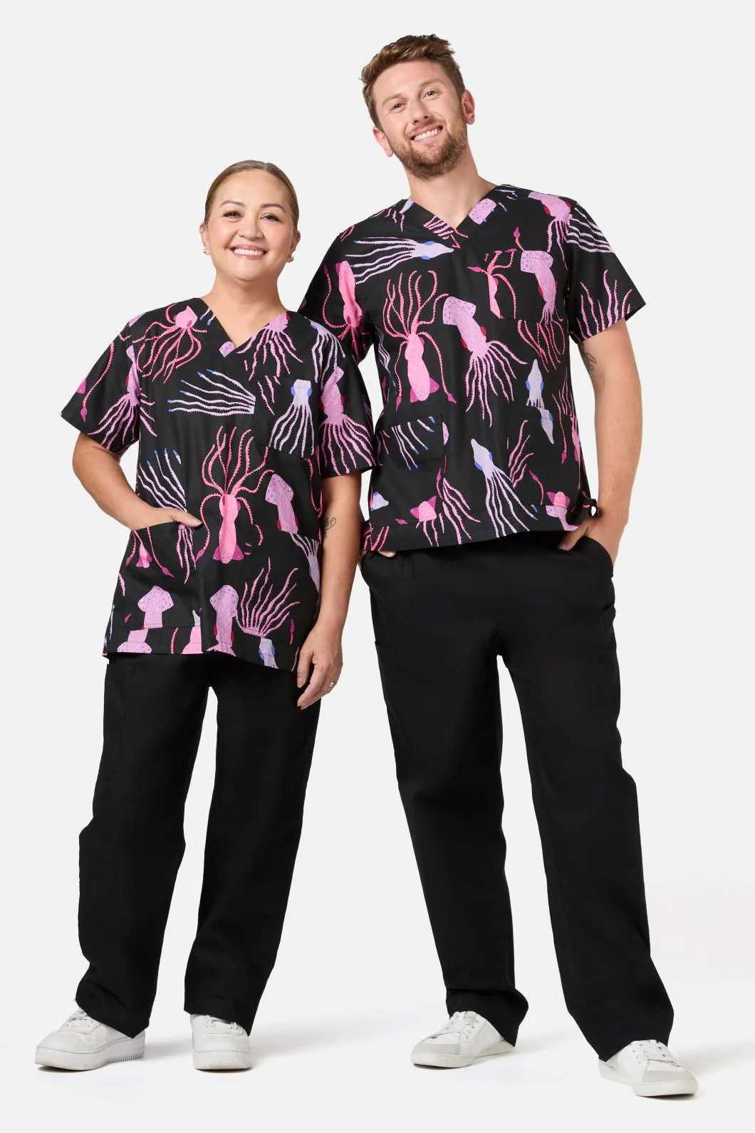 Giant Squid Top & Pant Scrub Set