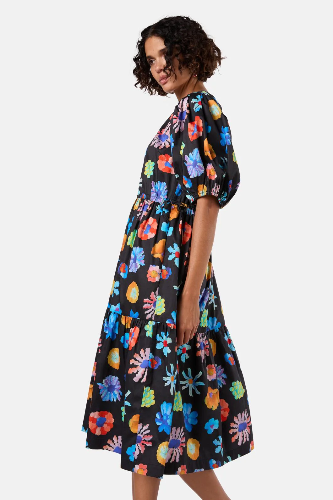 Big Bouquet Smock Dress