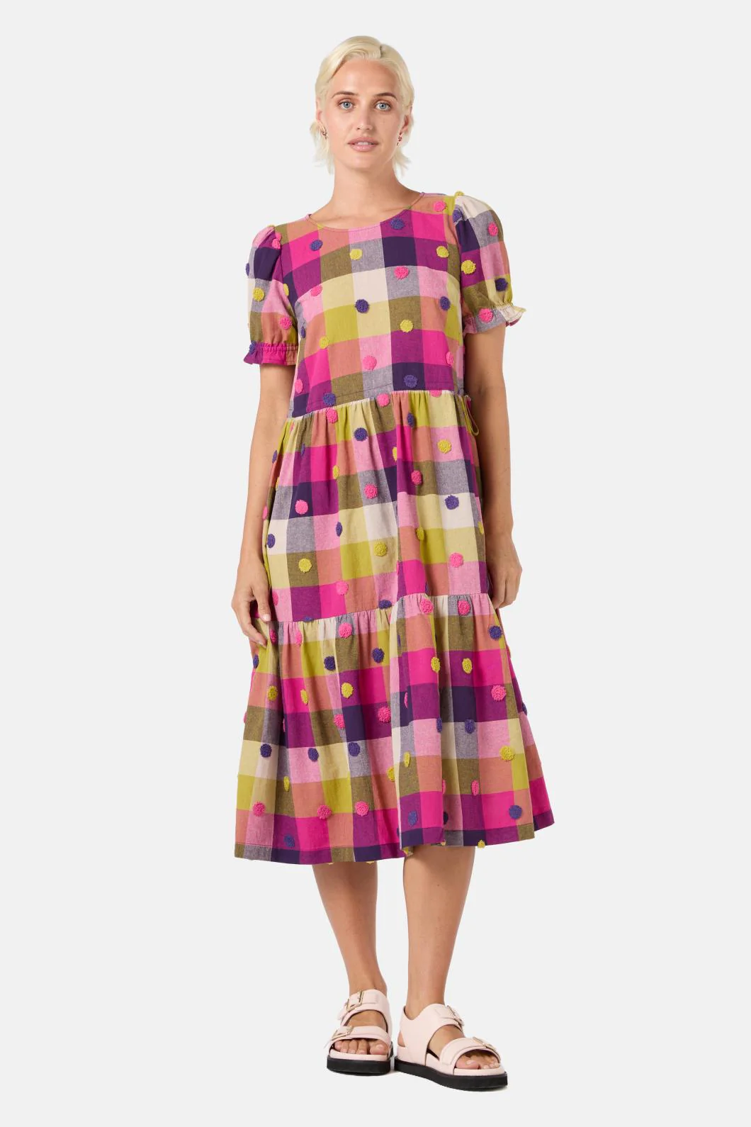 Polka Spot Gingham Dress