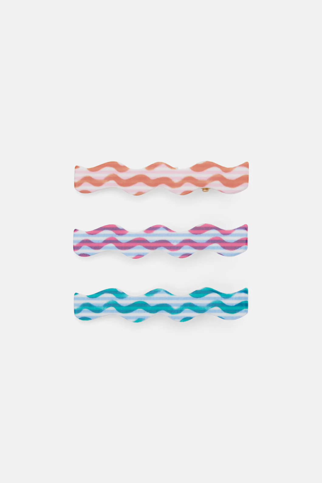 Squiggle Hair Clip Set 3