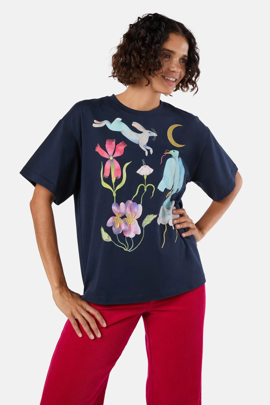 Daydream Embroidered Oversized Tee