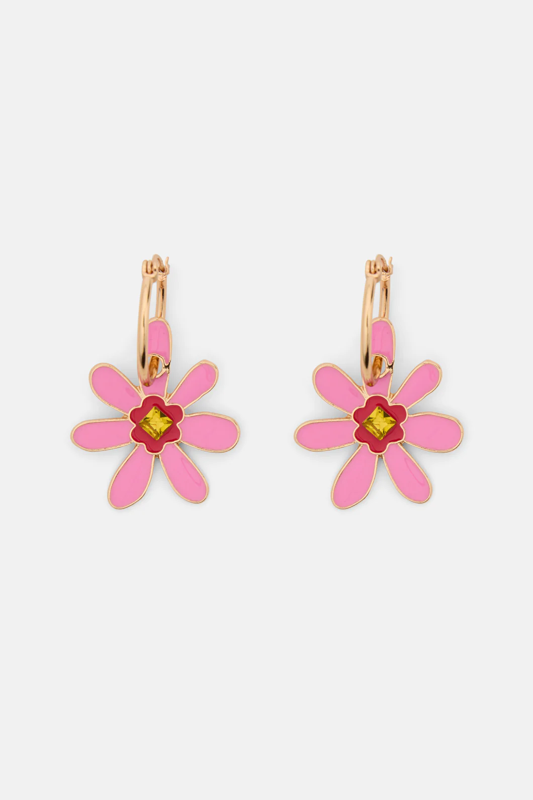 Pink Daisy Earring