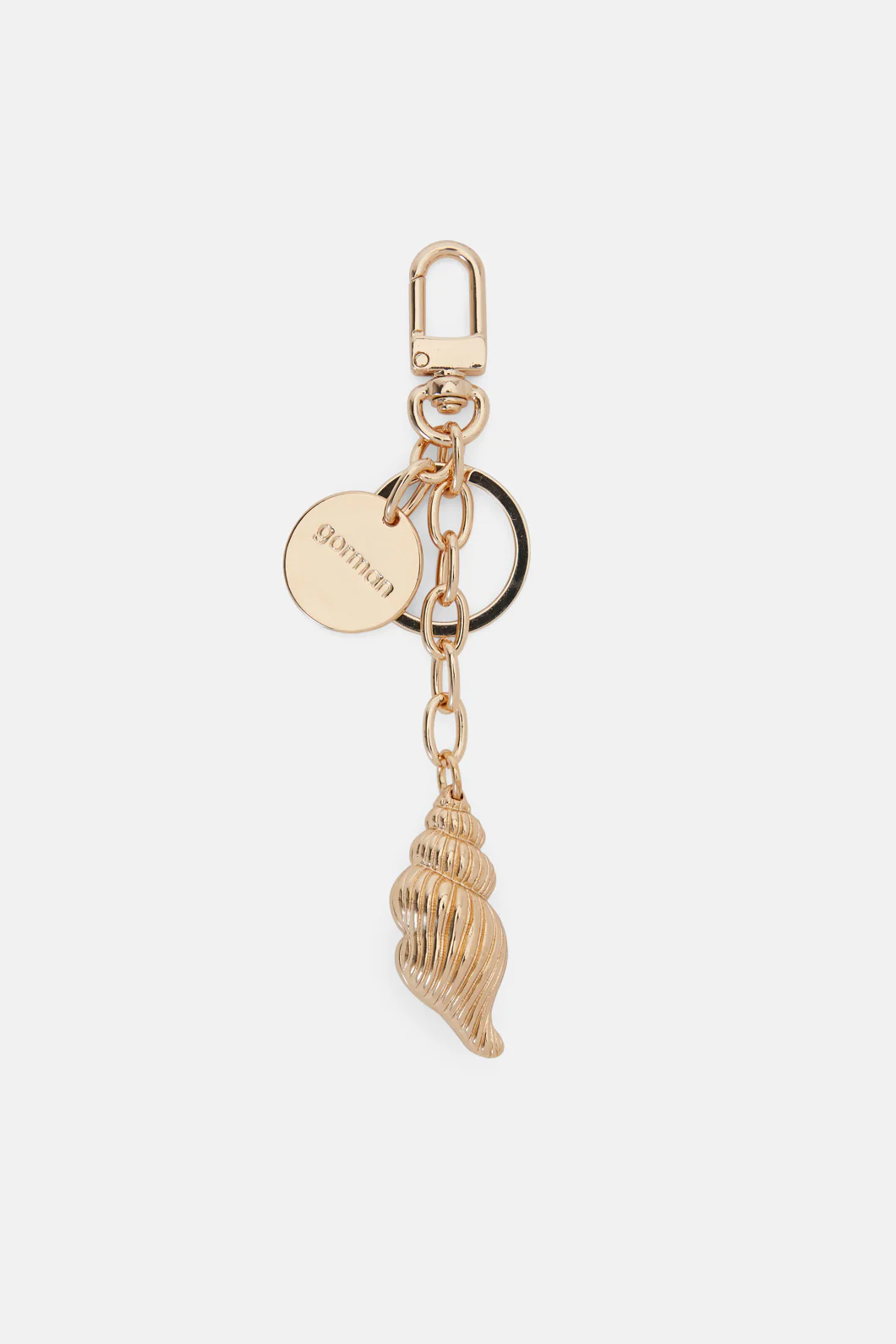 Gold Shell Key Ring