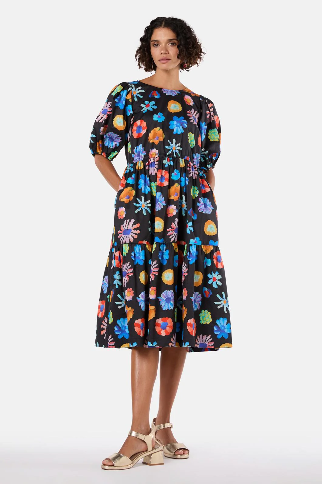 Big Bouquet Smock Dress