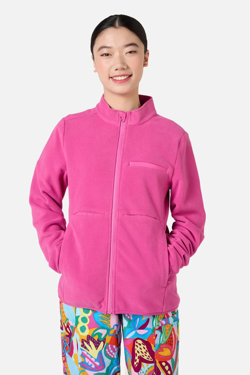Scrubs Pink Micro Polar Fleece Jkt