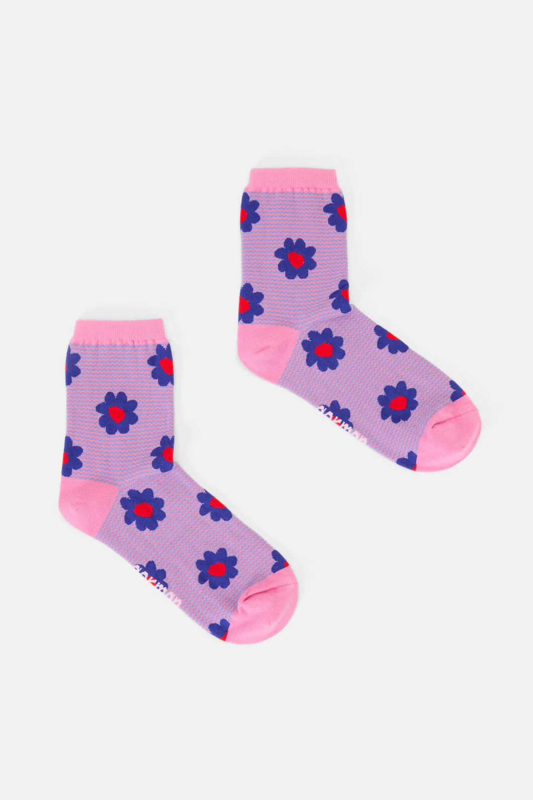 Windowsill Flower Chevron Sock