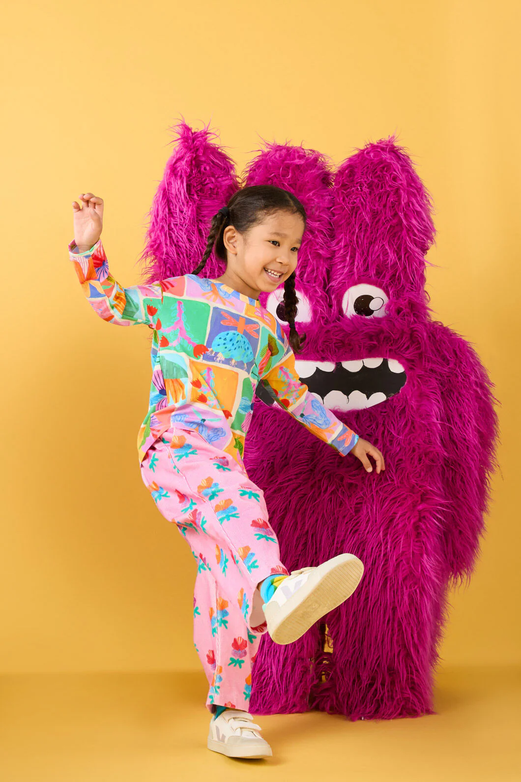 Lotus Flower Kids Cord Pants