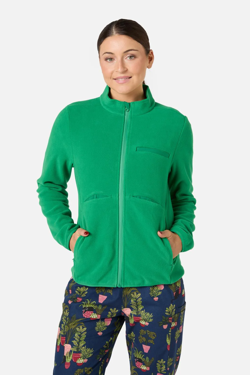 Scrubs Green Micro Polar Fleece Jkt