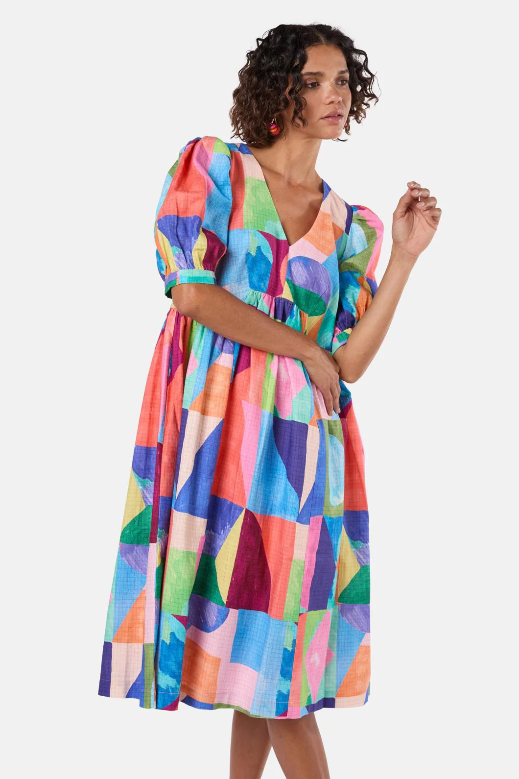 Cutting Shapes Smock Dress