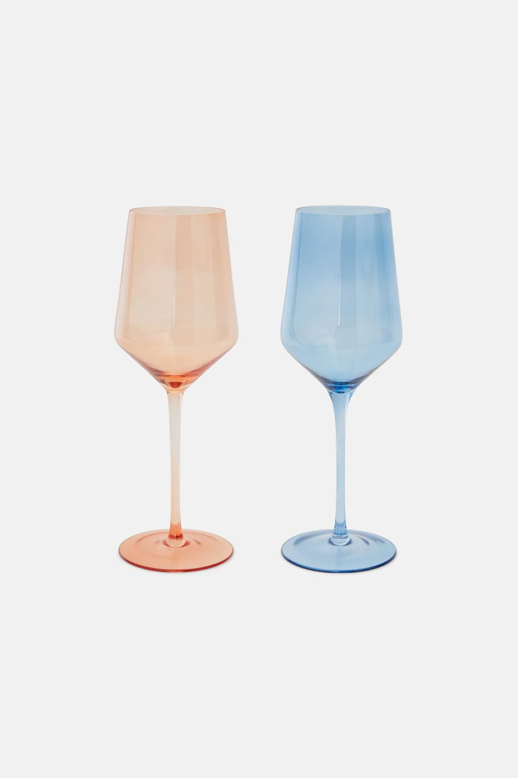 Confetti Blue/Orange Glass Set 2