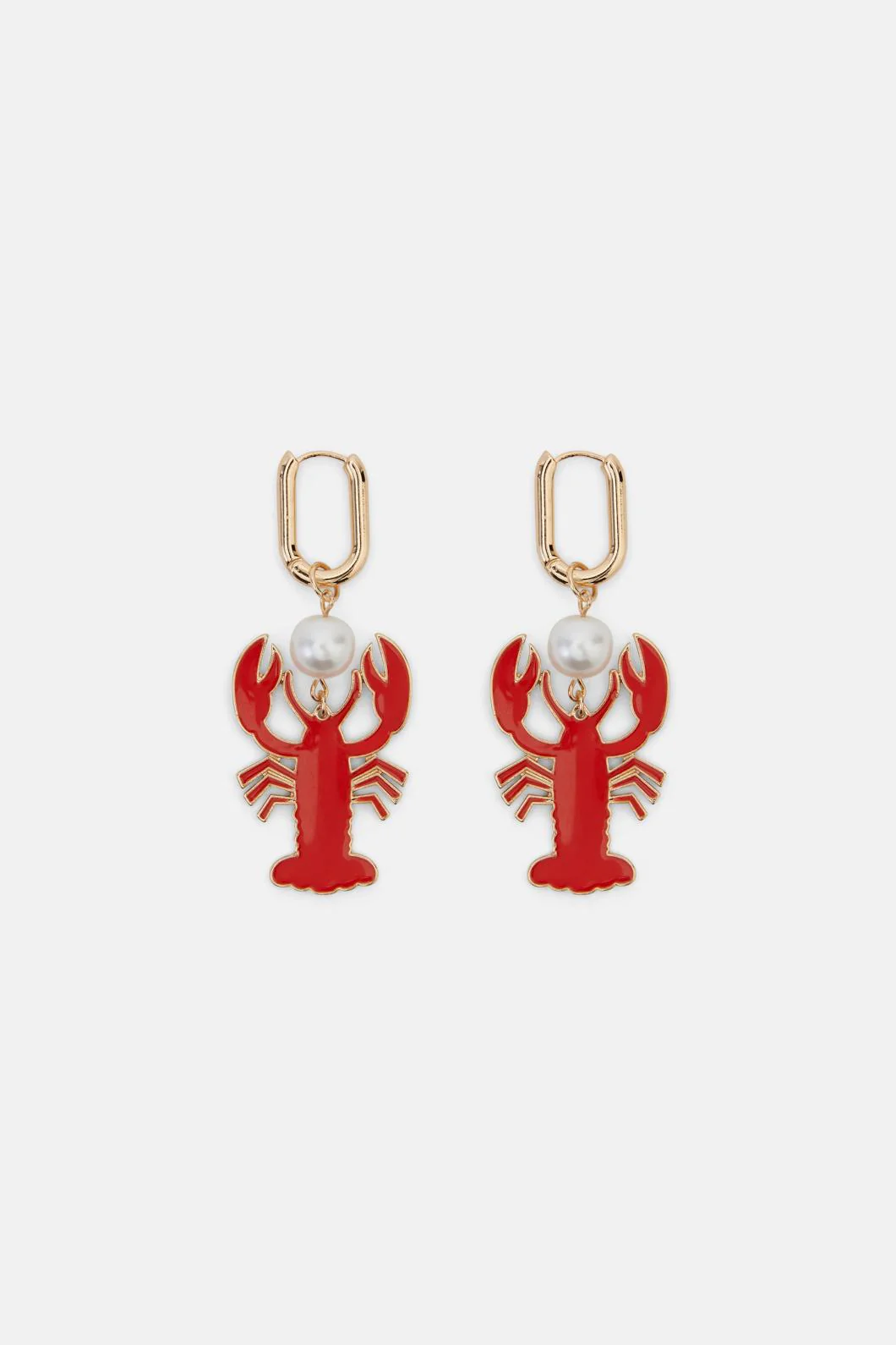 Lobster Pearl Earring