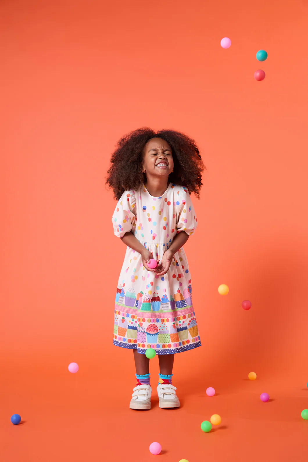 Cupcakes Kids Border Dress