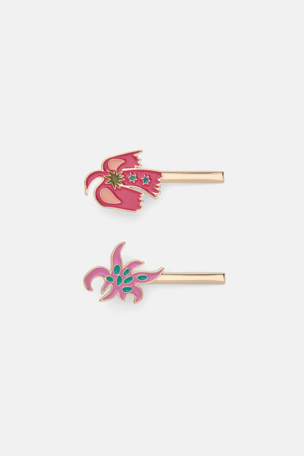 Desert Garden Hair Clip Set x2