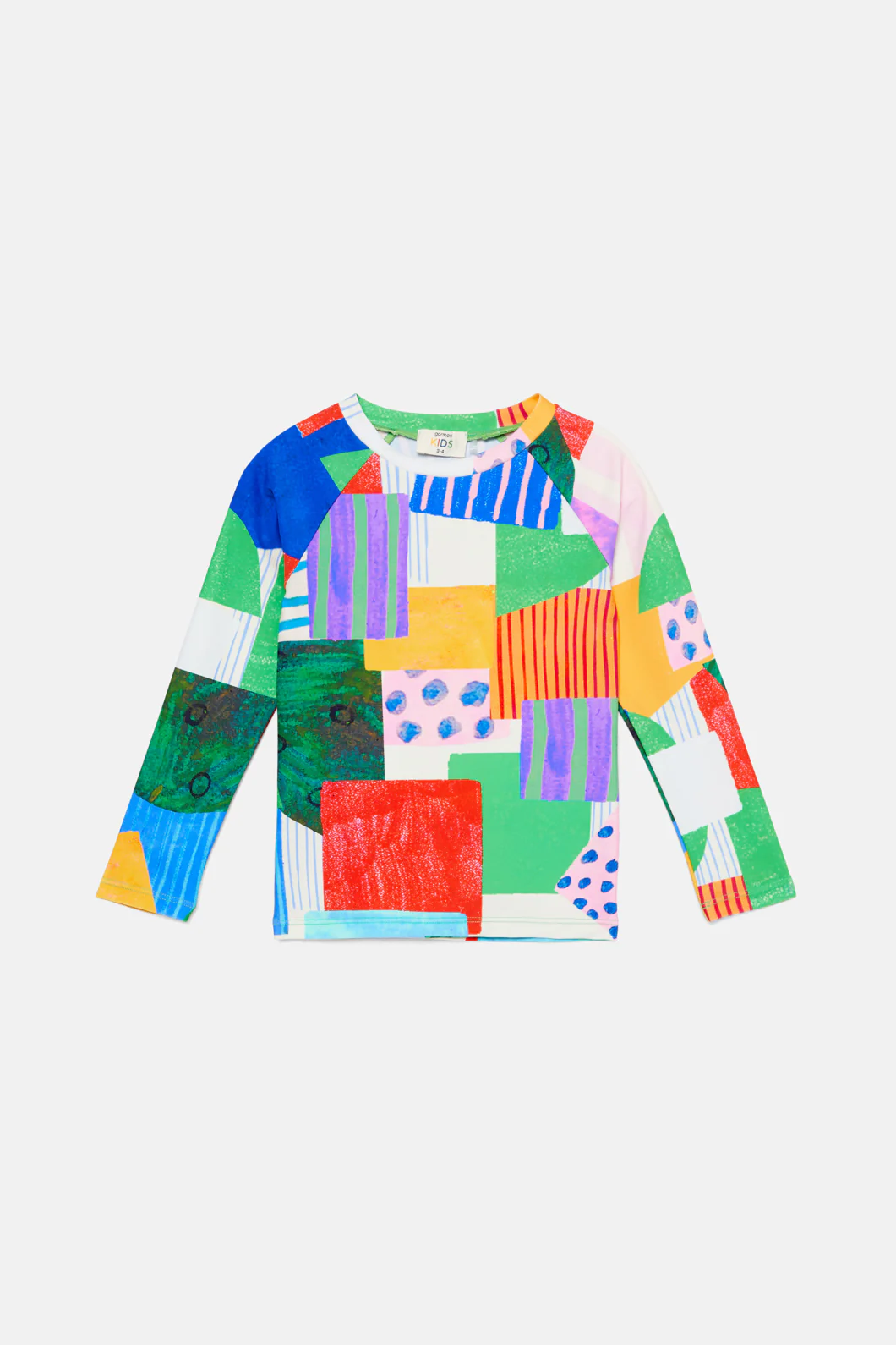 Blocky Kids Swim Top