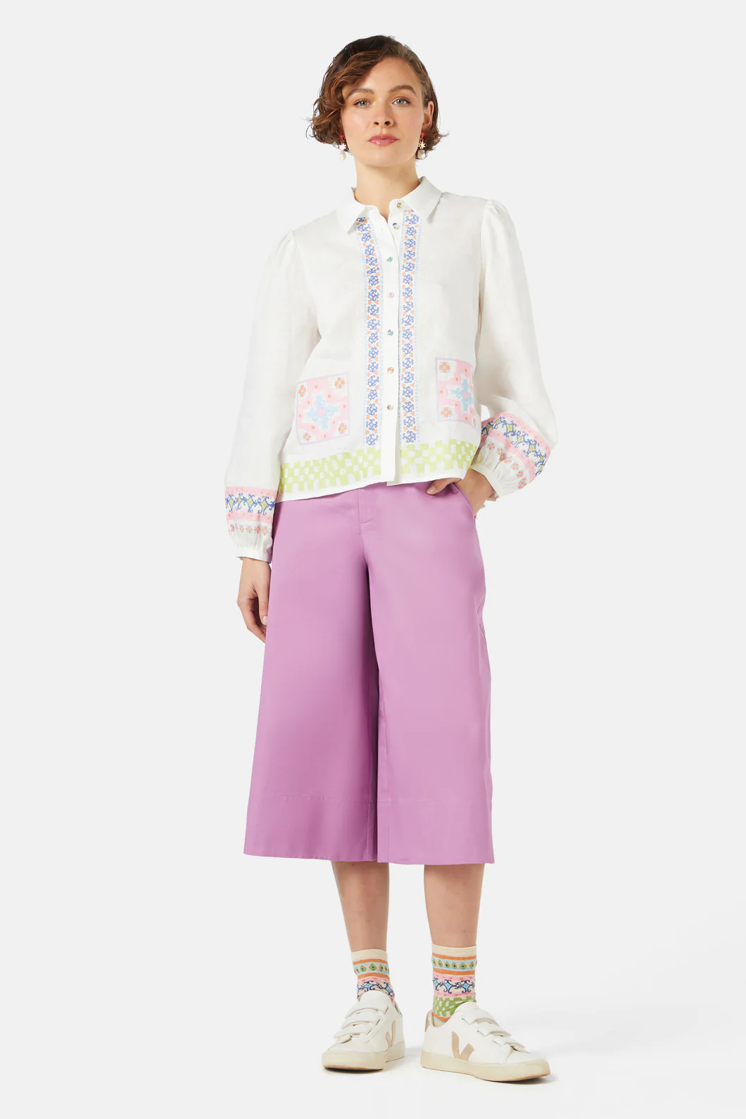 Stained Glass Embroidered Shirt