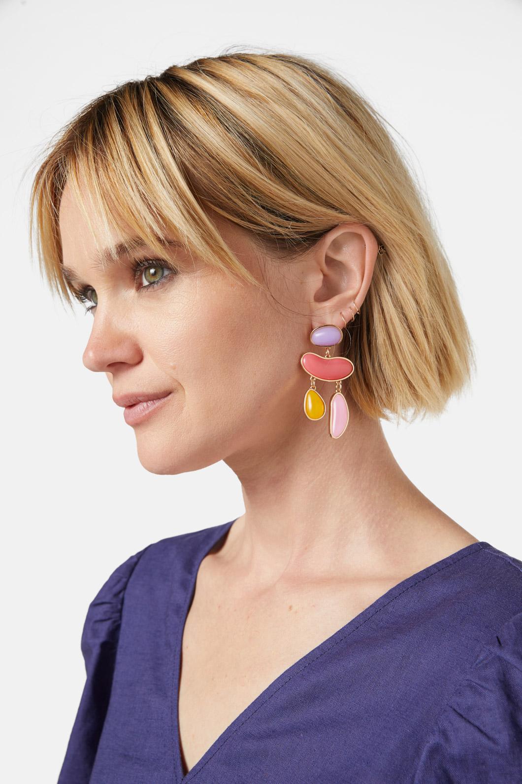 Rainbow Droplet Earring