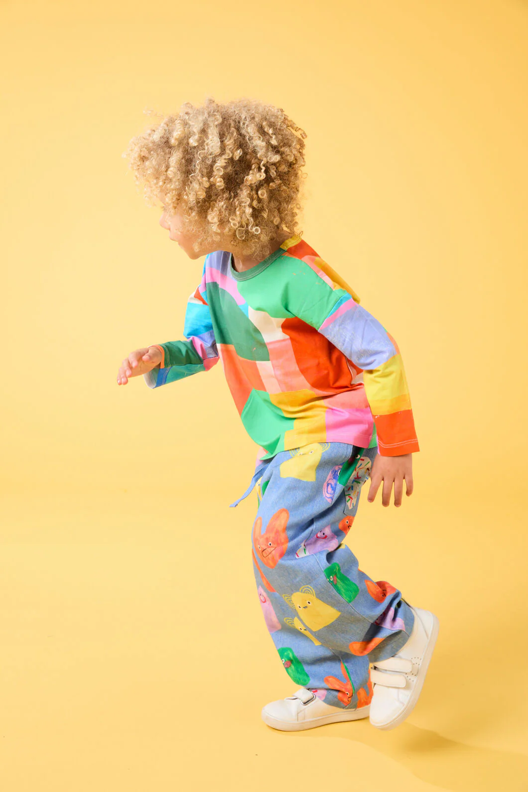 Graphic Geo Kids LS Tee