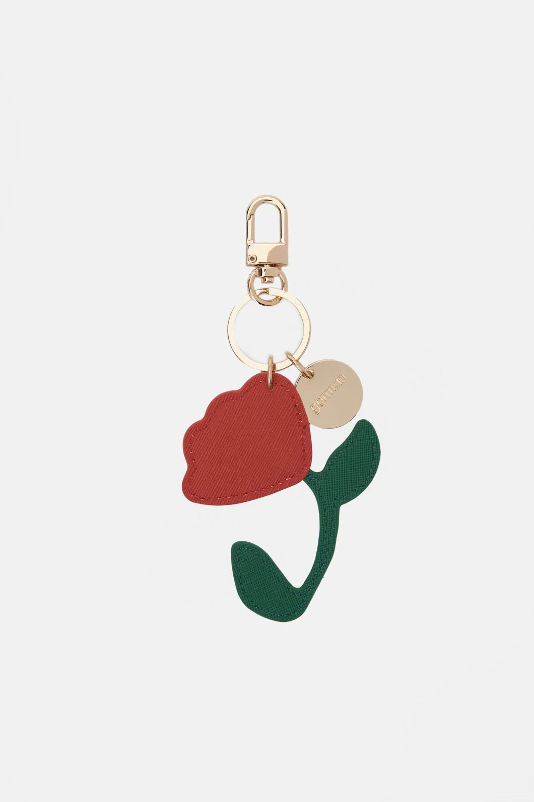 Red Flower Key Ring